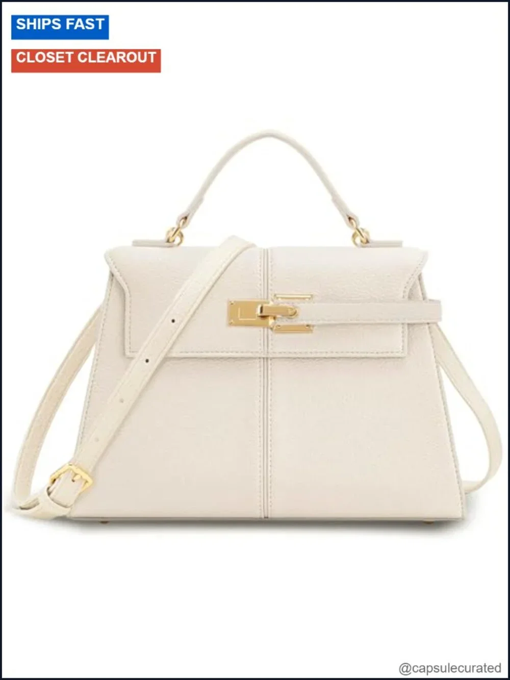 Women Vegan Leather Crossbody Purse Top Handle Satchel Flap Bag